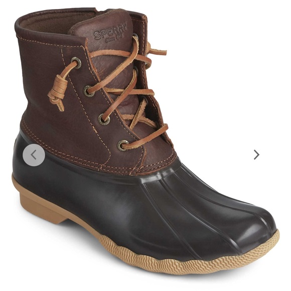 Sperry Brown Saltwater Duck Boots Winter 9 - Picture 2 of 13